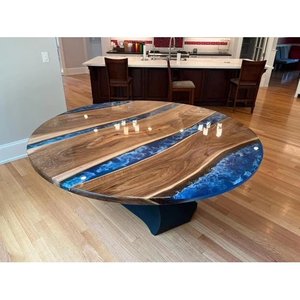 Mesa de Comedor de Resina Hecha a Mano Moderna y de Lujo, Mesa de Centro Impermeable, Ecológica, para Sala de Estar, Aniversario de Bodas, Diwali - Product Image 2