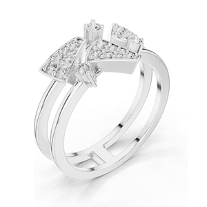 Elegante Anillo de Compromiso con Diamante Cultivado en Laboratorio, 0.28 CT Total, Claridad VVS-VS EF, Oro de 18KT/14KT/10KT y Plata de Ley 925 con Engaste Pavé - Product Image 6