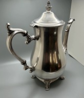 Cafetière indienne en acier inoxydable de style moderne Dallah avec design gaufré Dernière utilisation pour la maison et le restaurant Arrivée fraîche