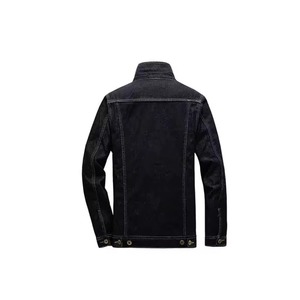 Veste en jean matelassée décontractée pour homme FASPAR Sports, style streetwear, doublure en coton 300g, écologique, à capuche, fermeture éclair, logo frontal, chaude - Product Image 4