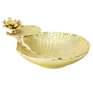 Plateau en métal design moderne Vaisselle de haute qualité Bol de service de forme unique pour le dîner pour les restaurants Bol de service - Product Image 5