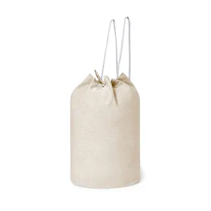 Borsa Bandam in Cotone Riciclato Sostenibile per Zaini Sportivi Promozionali con Coulisse - Product Image 4
