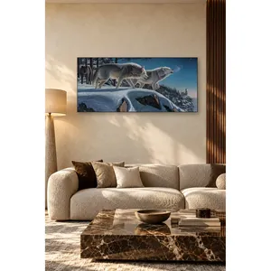 Impression sur toile Fida Howling Wolves by the Lighthouse - Product Image 4