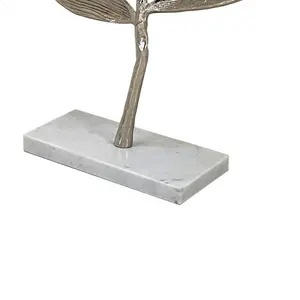 Statuettes en métal Argent Moderne Feuille Design Sculpture Home Decor Home Intrinsèque Aluminium moderne poli sculpture Statuaires - Product Image 4