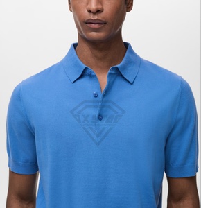 Performance Hommes Golf pour Polo Respirant 100% Coton Solide Évacuation de la Sueur Détendu Plus La Taille Golf Polos - Product Image 4