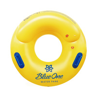 Bouée de natation robuste 40'' avec logo personnalisé (WC-S10022) pour adulte, en PVC, poignées sécurisées, 2 chambres à air, certifiée KC