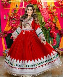 Vestido de novia real afgano con estilo largo Mangas pesadas Bordado Trabajo Los mejores precios al por mayor - Product Image 6