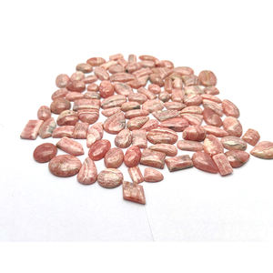 โรโดโครไซต์สีชมพูธรรมชาติ ขนาด 10-20 มม. รูปทรงสี่เหลี่ยมรี รูปทรงหยดน้ำ คาโบชอง น้ำหนัก 215.74 กรัม ล็อต Iroc Sales ฟรีค่าจัดส่ง รูปทรงคละแบบ อัญมณีเม็ดเดี่ยว - Product Image 4