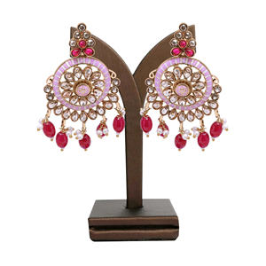 Juego de pendientes colgantes de AD inverso, pendientes de moda, chapados en Mehandi pendientes colgantes, pendientes personalizados, pendientes indios tradicionales. - Product Image 1