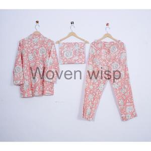 "Tailored Fit Cotton Pajamas: Sleek Design Comfort" "Plush Cotton Pajamas: the Ultimate in Softness and Warmth" - Product Image 4