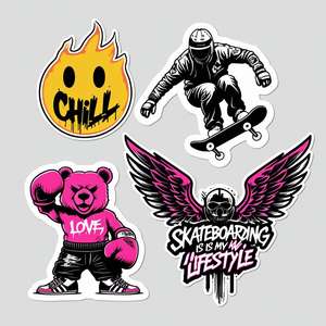 Waterproof Durable PVC Transparent UV Printed <b>Vinyl</b> Decal Flexible Car Sticker Flexible MOQ Durable Packaging Labeling Product - Product Image 4