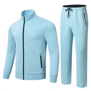 Conjunto Deportivo Premium de 2 Piezas para Invierno 2025, Informal, Sólido, Transpirable, de Forro Polar, con Cremallera Completa, Cintura Elástica, Manga Larga, para Gimnasio, Unisex - Product Image 5