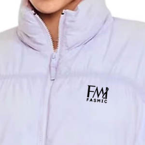 Venta al por mayor Streetwear Canvas Women Puffer Vest Windproof Tallas personalizables Winter Warm Outerwear - Product Image 4