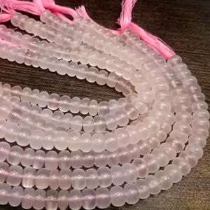 Haute Qualité 8mm Naturel Rose Calcédoine Rondelle Perles Lisse À Facettes Plaine Cristal Pierre Perles Grande Qualité Vendu Par Brin 8 - Product Image 1