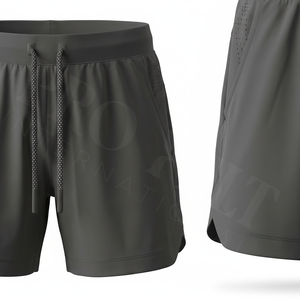 Shorts de course légers et de haute qualité pour hommes, avec taille élastique et cordon de serrage, par Pro Felt Manufacturer Gym Apparel - Product Image 4