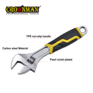 CROWNMAN <strong>8</strong>&quot;/10&quot;/12&quot; Carbon Steel Repairing Multifunction Sliding Adjustable <strong>Spanner</strong> Wrench - Product Image 3