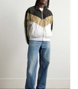 Chaqueta Cortavientos de Nailon de Talla Grande Más Vendida al por Mayor, Anorak con Bloques de Color para Gimnasio, Fitness, Verano, Cierre de Cremallera - Product Image 3