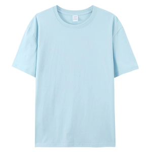 เสื้อยืดคอกลมผ้าฝ้าย 100% สำหรับทุกเพศ เสื้อยืดผ้าฝ้ายฤดูร้อน ขายส่งจำนวนมาก เสื้อยืดสีดำเปล่าสำหรับผู้ชาย เสื้อยืดผ้าฝ้าย - Product Image 3