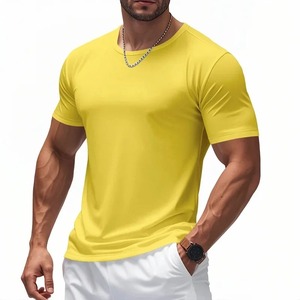 Camiseta de cuello redondo de secado rápido con mangas cortas Ropa de equipo de fitness y ocio transpirable Camiseta para correr para hombres y mujeres - Product Image 5