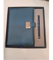 Coffret Cadeau Luxe A5 Personnalisé en Cuir RFID USB pour Entreprise, avec Carnet, Portefeuille Court en Satin, Stylo et Papeterie Rechargeable - CROSS FAB Bi-fold