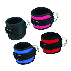 Logotipo personalizado Protección profesional Deporte Fitness Gimnasio Accesorios Tobillo ajustable Levantamiento de pesas Doble D-Ring Correa Pierna - Product Image 4