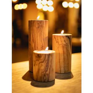 Portavelas de Madera para Decoración del Hogar y la Oficina, Bodas, Fiestas y Eventos - Product Image 6
