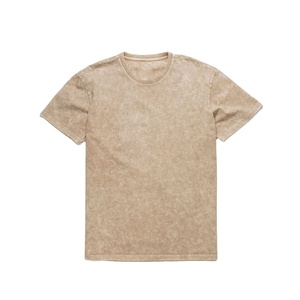 Camiseta de Algodón 100% Personalizada para Hombre, Corte Holgado, Estampada, Transpirable, Cuello Redondo, Secado Rápido, Estilo Desgastado con Lavado Ácido, 2026 - Product Image 4