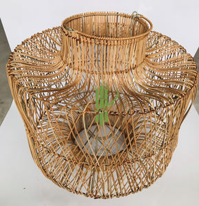 100% Handmade <b>Rattan</b> Decorative Pendant <b>Lamp</b> <b>Shades</b> Double Tiers Natural Lantern Lighting Wholesale Made in Vietnam - Product Image 2