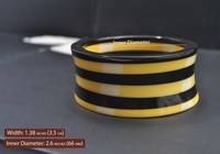 Bracelets en résine lavable à facettes Ethereal, artisanat MS, design moderne, taille personnalisable, impression personnalisée, modèle MS-WC-001 Uttar