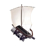 Maquette de navire viking antique plaqué bronze, bateau à voile de collection, imprimé UV, décoration nautique pour la maison et les mariages, pièce d'art