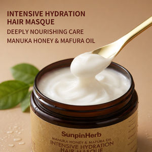 Traitement hydratant pour cheveux bouclés, crépus et tressés avec du miel de Manuka et de l'huile de Mafura, soin réparateur des dommages - Product Image 5