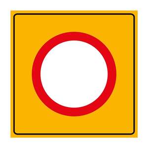 Reflective 90x90cm Aluminum <b>Roadway</b> <b>Safety</b> Sign Board (TT-5) - Product Image 3
