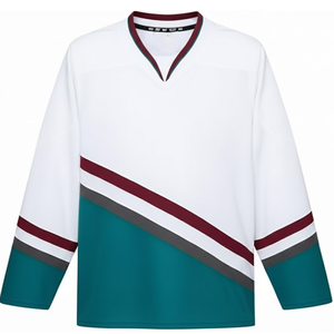 Jersey de Hockey sobre Hielo de Malla de Poliéster Sublimado, Personalizado, Unisex, Anti-UV, de Secado Rápido y Transpirable, Venta al Por Mayor OEM - Product Image 2