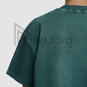 เสื้อยืดโอเวอร์ไซส์ผ้าฝ้าย 100% คุณภาพสูง ล้างสีแบบแอซิด สวมใส่สบาย ทรงหลวม สไตล์สตรีทแวร์ - Product Image 3