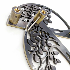 ซื้อขายส่งมือจับประตูทองเหลืองโบราณรูปครึ่งวงกลม มือจับเหล็กตกแต่งลายสวยงาม มือจับโลหะ - Product Image 1