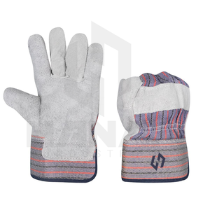 Guantes de trabajo a prueba de calor de cuero grueso superventas Guantes de seguridad con logotipo personalizado para trabajo pesado Suministro directo de fábrica - Product Image 3