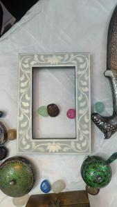 Cadre photo en incrustation d'os de chameau fabriqué à la main cadre miroir décor à la maison unique et exquis par Crescent Crafts - Product Image 2