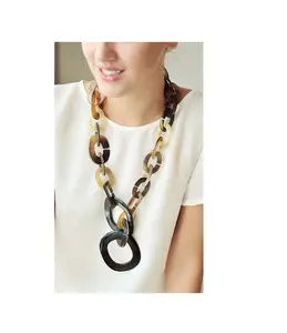 Natural Buffalo Horn Necklace For Women At Wholesale Price From India handicraft handmade hot sale product