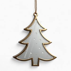 Arbre suspendu en métal Ornement de Noël Décoratif Arbre de Vacances Décoration Suspendue Festive Home Decor Party Gift Accessories - Product Image 3
