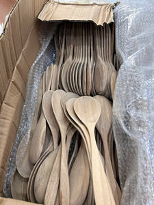 Cuillère en bois, ustensile de cuisine, bois poli lisse pour une cuisson sûre et une présentation en magasin - VENTE CHAUDE DE 99 GOLD DATA - Product Image 4