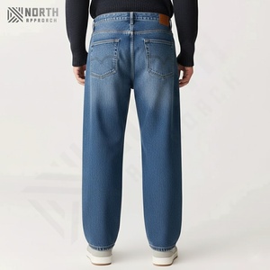 Premium Quality Women & <b>Men's</b> Casual Denim <b>Jeans</b> Mid <b>Waist</b> Light Wash Quick Dry Straight Fit Lightweight Best Selling - Product Image 2