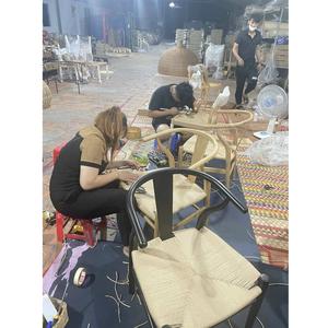 Rope Weave Kitchen <b>Chairs</b> Solid Wood Coffee <b>Chair</b> Paper Wishbone Simple Style Y <b>Chair</b> for Restaurant <b>Dining</b> - Product Image 2