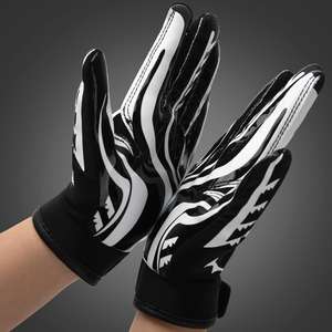 Gants d'entraînement personnalisés avec logo en gros, nouveau design, gants de receveur sportifs pour les jeunes joueurs de football américain, poignées de main - Product Image 4
