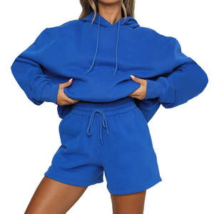 Nuevo diseño Conjunto de 2 piezas Camisa de algodón para mujer y pantalones cortos Conjunto de dos piezas pantalones cortos para mujer al por mayor Pantalones cortos OEM - Product Image 1