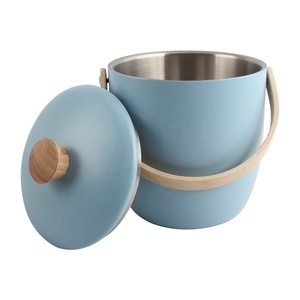 Portable <b>Ice</b> <b>Buckets</b> for Parties, Double-Wall <b>Ice</b> <b>Buckets</b> <b>with</b> <b>Lid</b>, Scoop and Tongs - Product Image 5