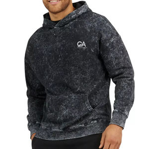 Sweats à capuche élégants pour hommes à lavage acide-Sweats à capuche personnalisables de haute qualité pour hommes pour un confort tendance Sweats à capuche à lavage acide pour hommes - Product Image 1