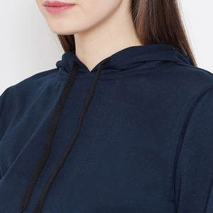 Latest Winter Style Women's Crop Top Hoodie 100% Cotton Custom Design Different Sizes & Colors Price Best Arrival - Product Image 6