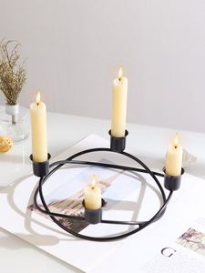 Vente chaude Bougeoir en métal à 5 lumières avec accès facile et support décoratif pour la maison pour la décoration de la maison - Product Image 4