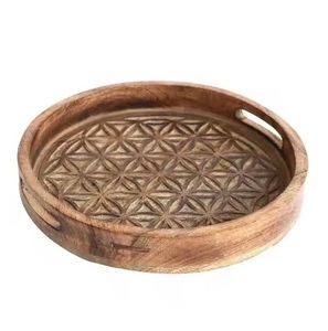 Bandejas de Madera Maciza Ecológicas para Servir y Almacenar, Tamaño Personalizable, Diseño Moderno para Escritorio, Bebidas, Pedidos al por Mayor - Product Image 6