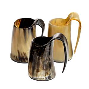 Mug en corne de bœuf de haute qualité avec un style viking classique, corps solide et motif unique pour les fêtes à domicile, les bars et les amateurs de collection - Product Image 6